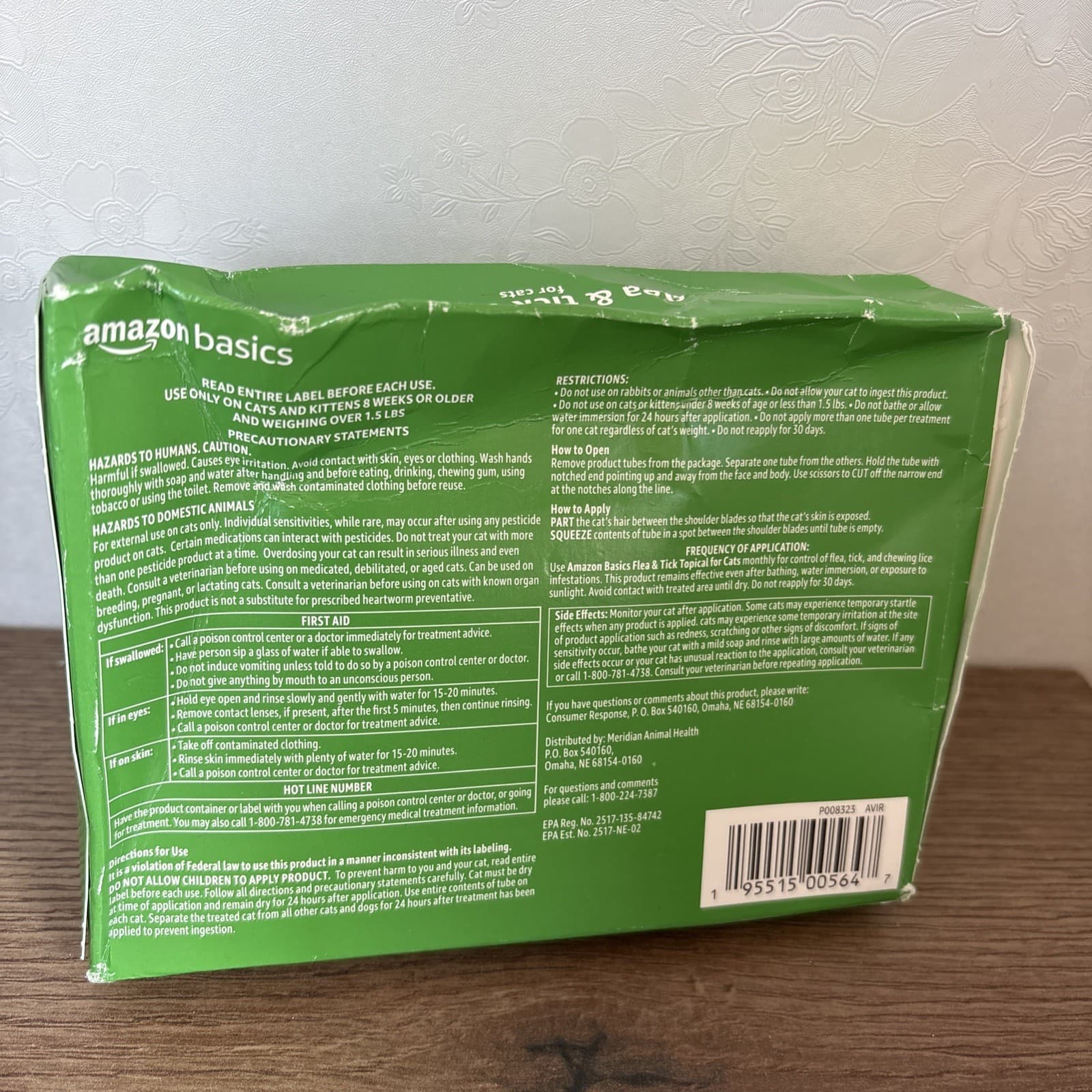 Amazon Basics Flea & Tick Topical Treatment for Cats - 6 Waterproof Applications 6