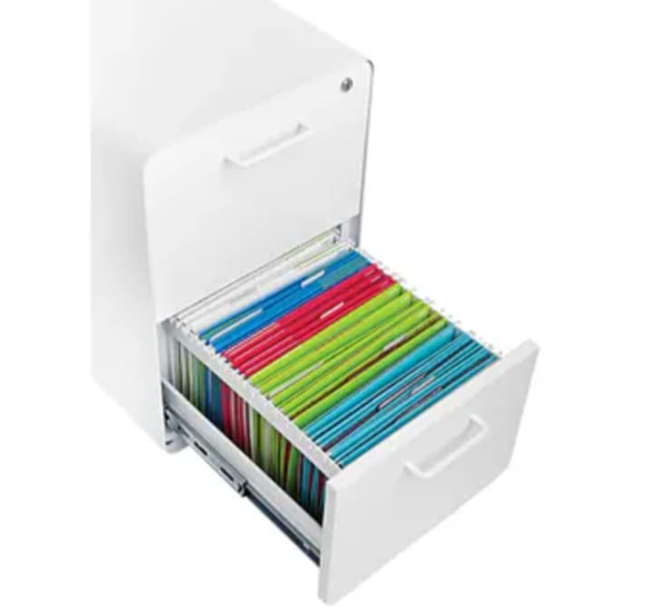 Poppin 2-Drawer Vertical File Cabinet  ( Lockable, 24"H x 15.75) 3