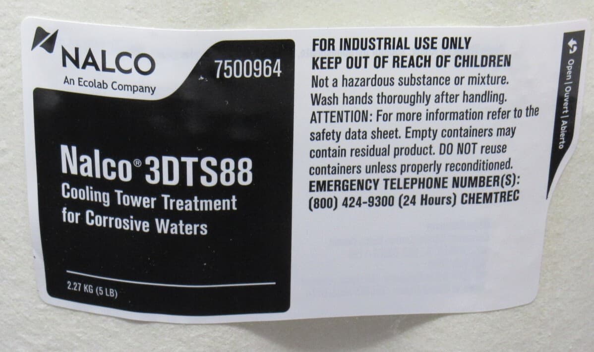 NEW 5 lbs Nalco 3DTS88 3D TRASAR Solid Cooling Tower Treatment - Corrosive Water 2