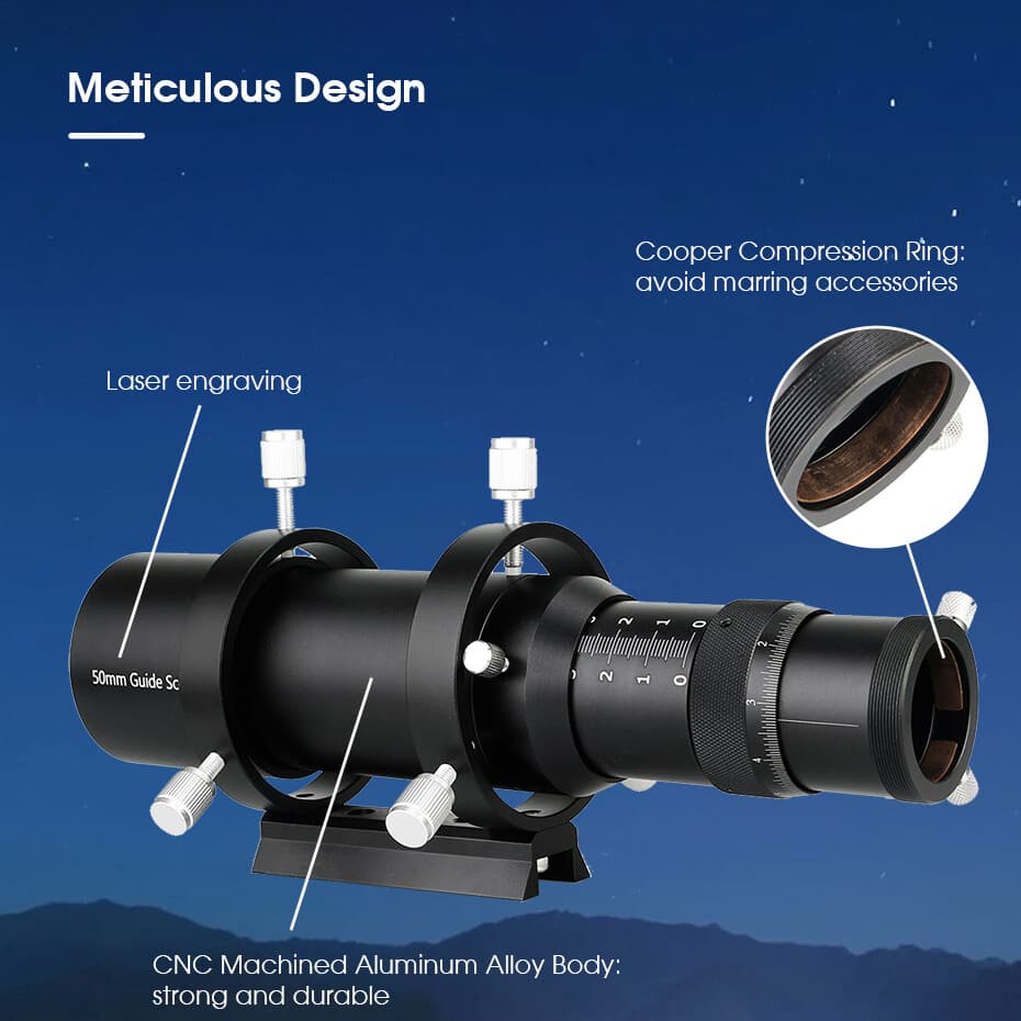 SVBONY SV106 50mm Guide Scope Finderscope Telescope CCD Image Astrophotography 6