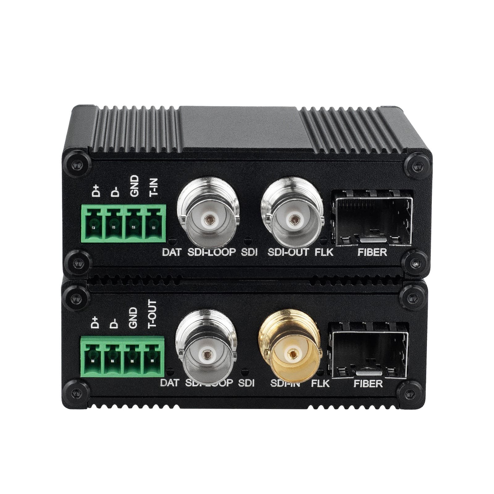 HD SDI Transmitter Receiver LC Fiber Optic Converter 20KM Extender RS485 Data 6