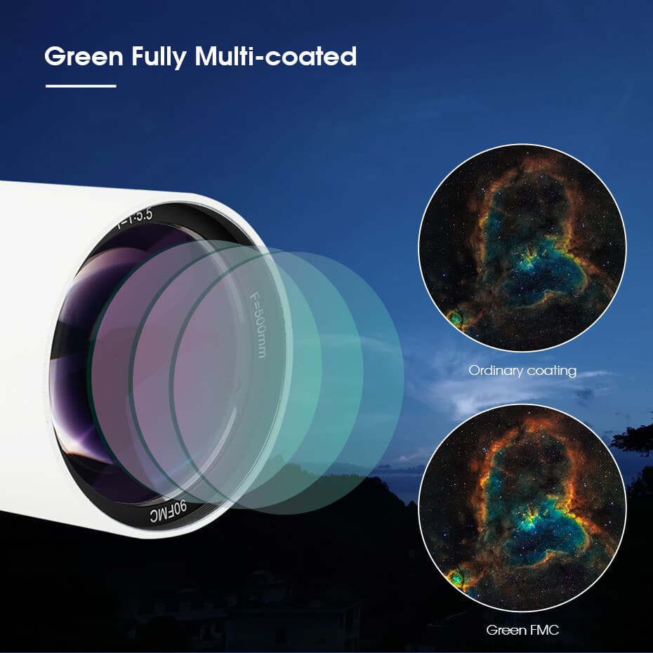 SVBONY SV48P 2" 90500 Astronomical Telescope Refractor OTA Double Speed Focuser 4