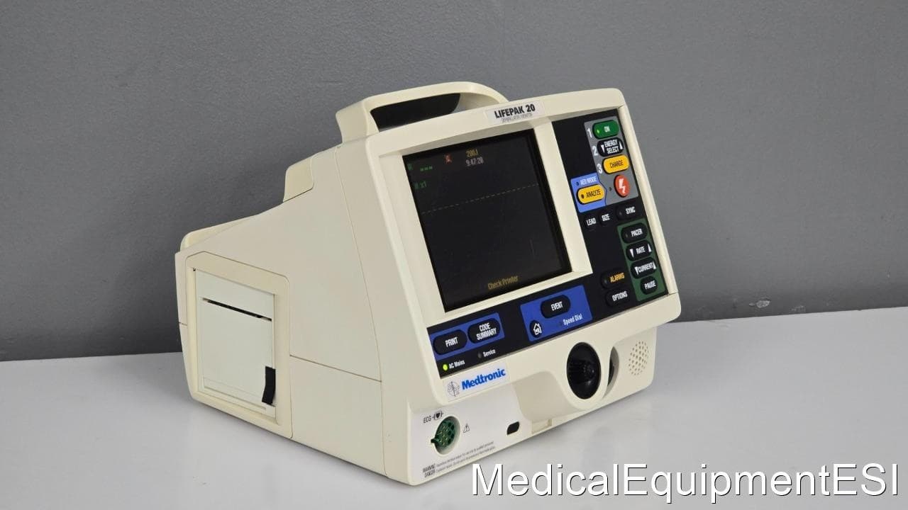 Physio Control Lifepak 20 Biphasic 3 Lead ECG Pacing Analyze 2