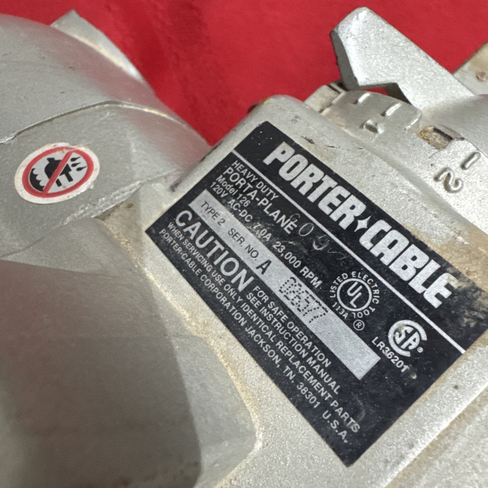 PORTER CABLE PORTA PLANE  HEAVY DUTY PLANER Made In USA Door Trimming 4