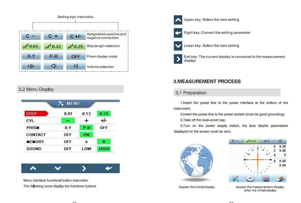 Auto Lensmeter Optics instruments auto digital Lensometer with PD UV Printer 5