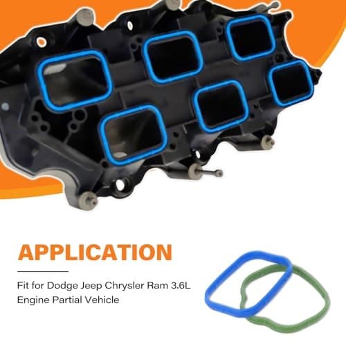 Intake Manifold Plenum Gasket Set, Compatible with Dodge Avenger Journey  3
