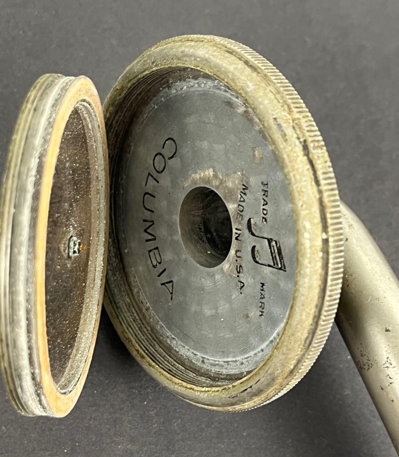 Antique COLUMBIA Phonograph Tone Arm And Reproducer 6