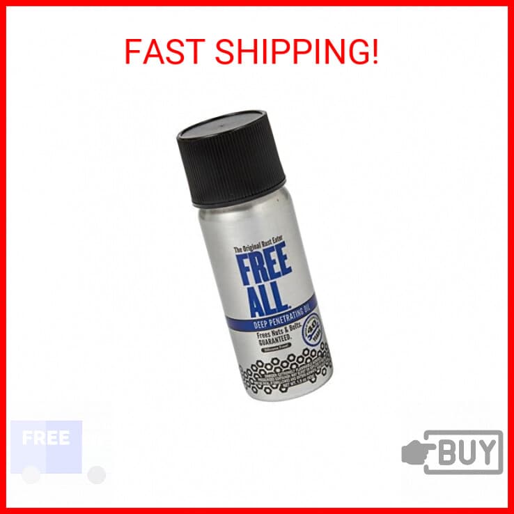 Free All Rust Eater Deep Penetrating Oil, 1.5oz Aerosol – Loosens Rusted Bolts, 