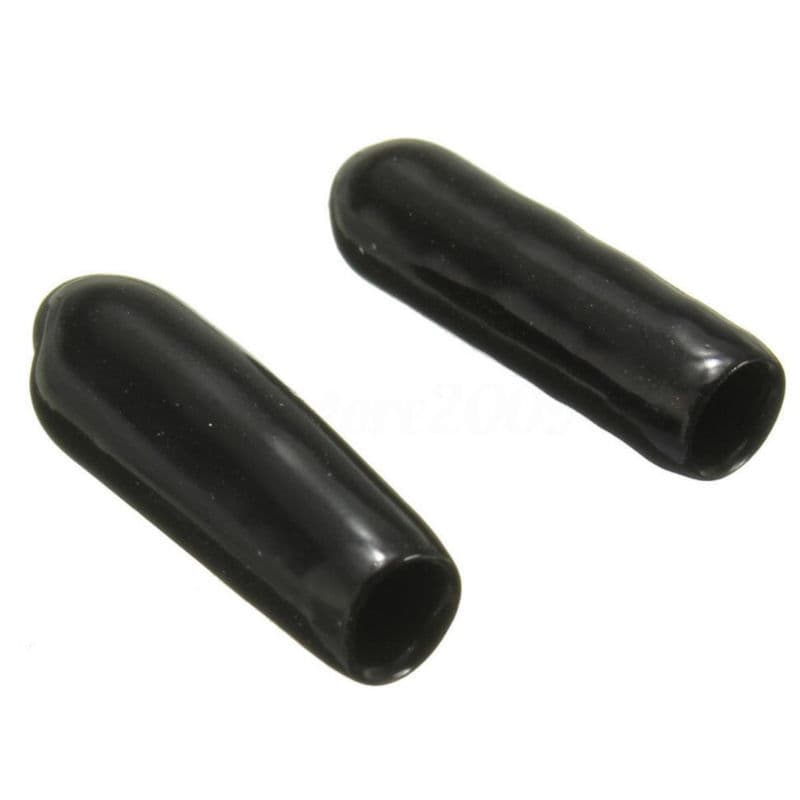 100pcs 3mm Black Rubber Aerial Antenna Caps RC Accessories End Plug Tube Cover 6