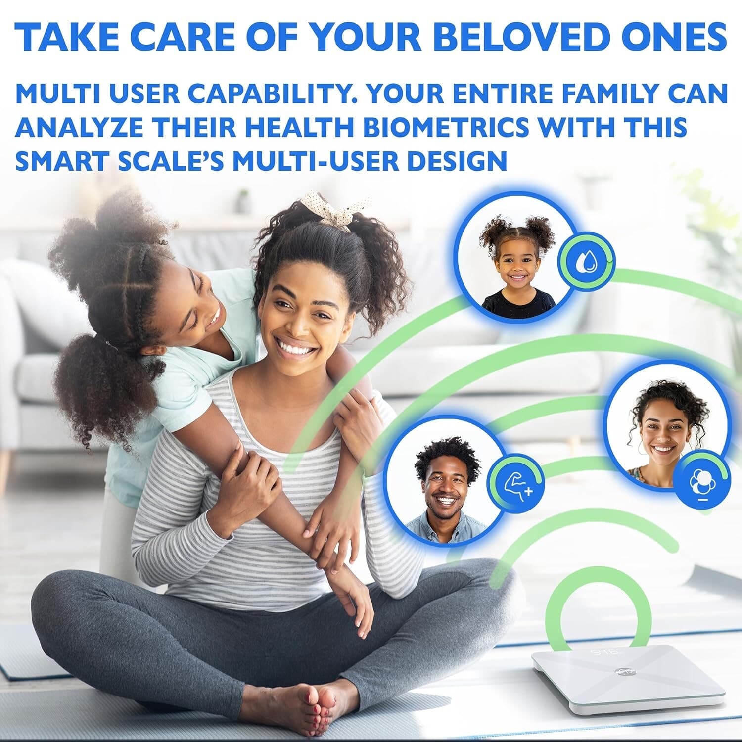 T Electronics Smart Scale for Body Weight with APP - Weight Loss Control - WHITE 3