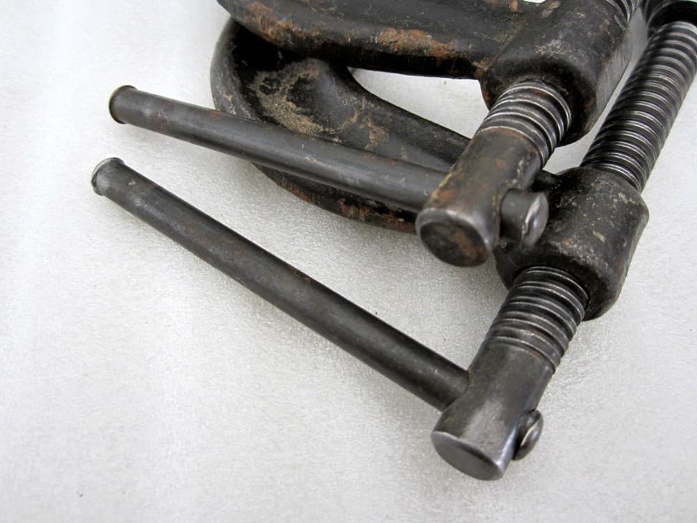 2x Armstrong Heavy Duty 2" C-Clamp 78-402 Drop Forged Made in USA 4