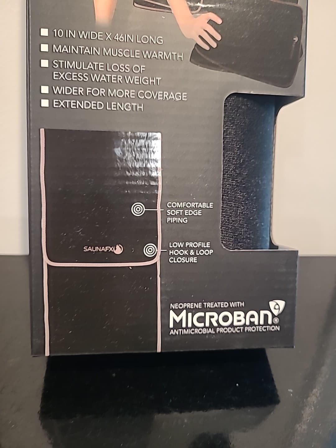 SaunaFX 10" Neoprene Waist Trimmer Belt-NWT-antimicrobial/maintain muscle warmth 5