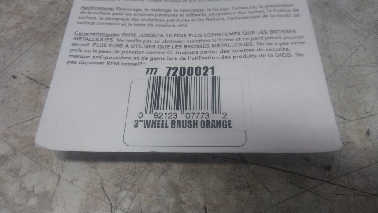 Nyalox by Dico 7200021 25 Pk 3 In Size 120 Grit Orange Wheel Brush 4