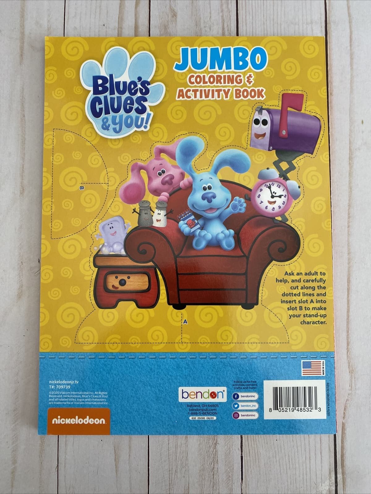 Blues Clues 3 Books Coloring Book + Dinosaur Week Countdown + Backyard Mystery 3