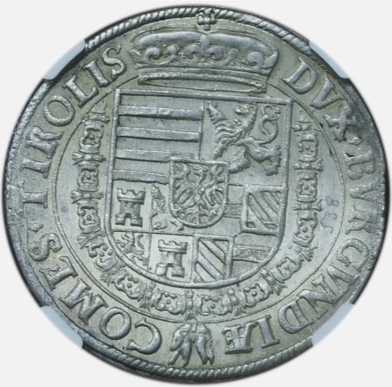 1564-95 Austria Hall Thaler or Taler Silver NGC MS63 GEM w/ HD Video - Beauty! 4