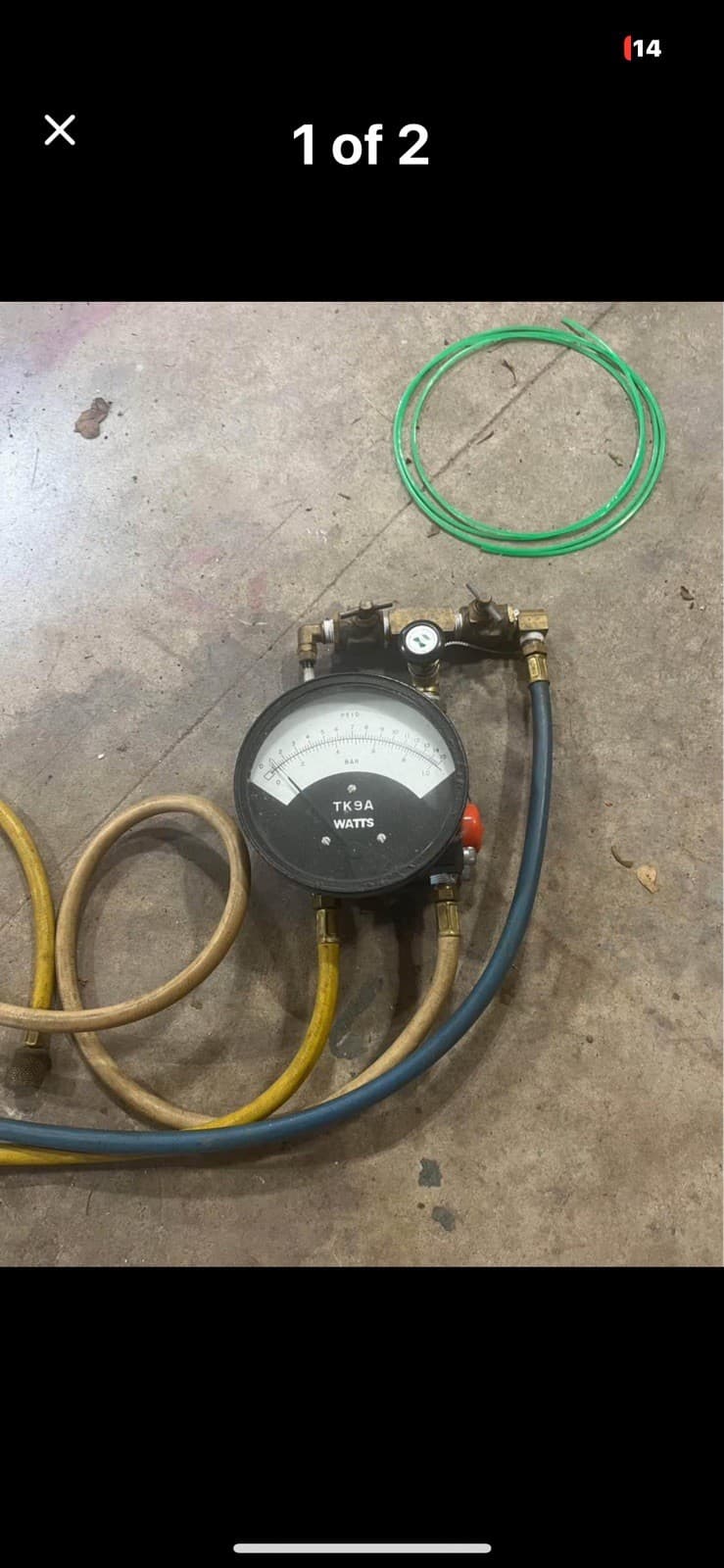 Watts TK-9A Backflow Preventer Test Kit. Works as It Should. Good condition.