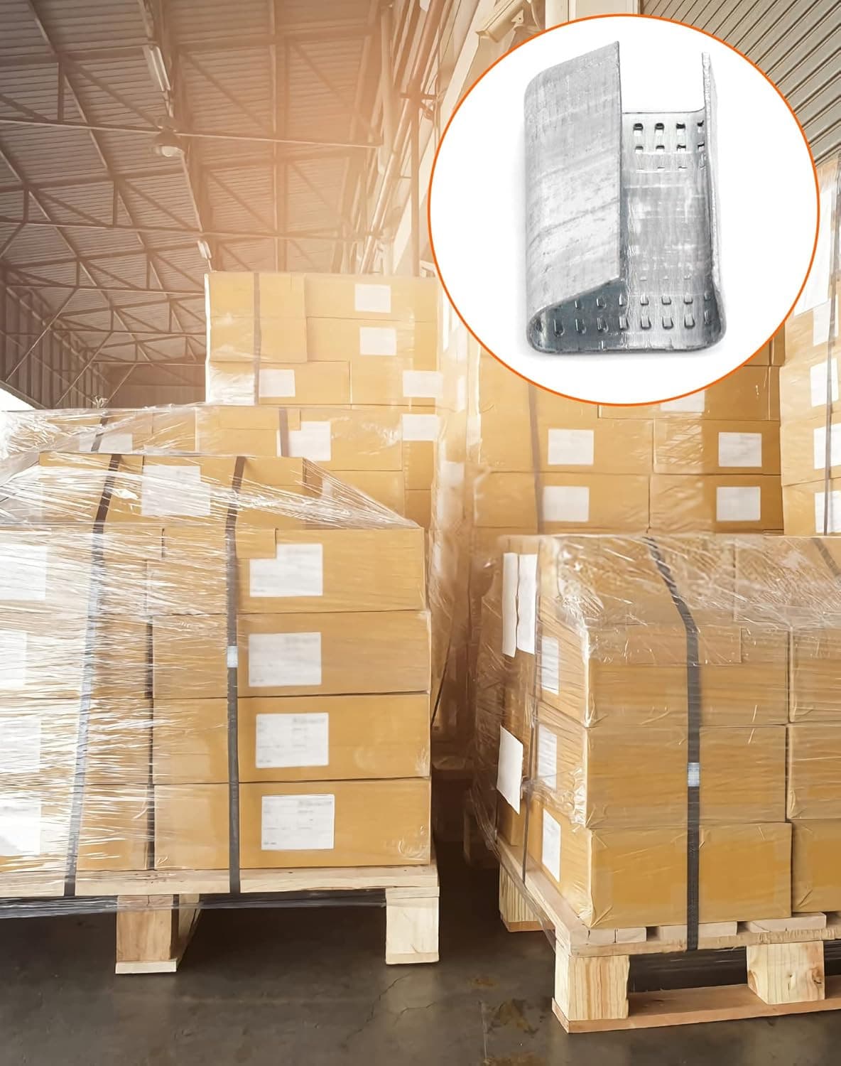 Seals for 1/2" Strap Width Steel Strapping, 500 Pcs Metal Clips for Firmly Secur 5