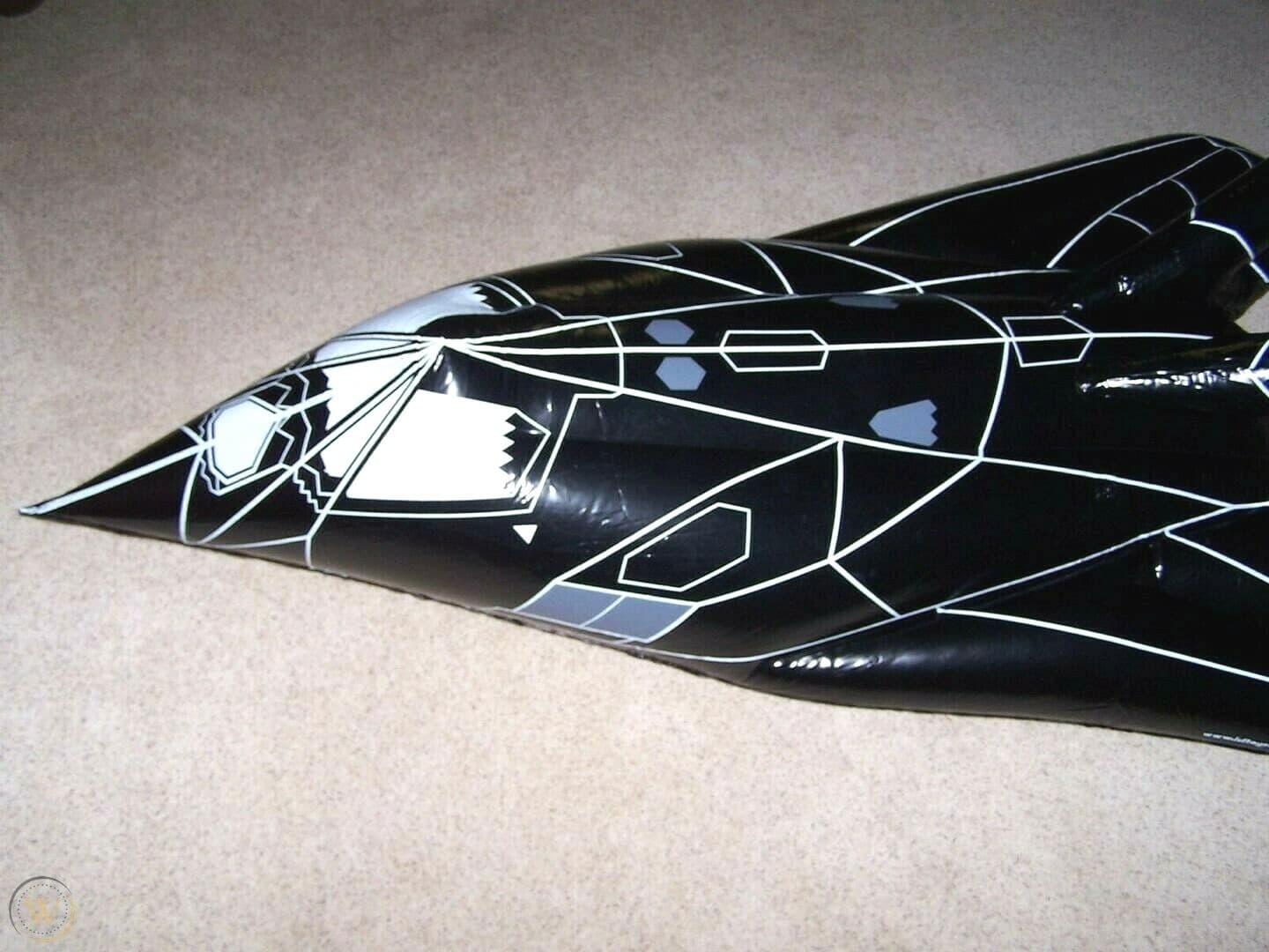 9 FT INFLATABLE F-117A STEALTH FIGHTER POOL FLOAT WATER CRAFT ICF TOYS 3