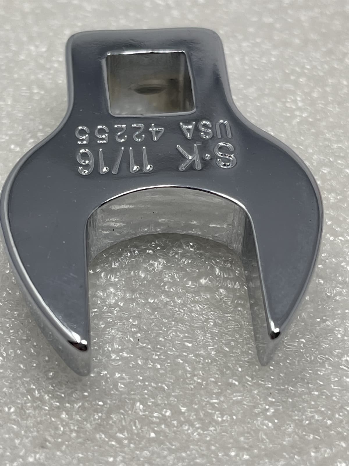 SK TOOLS 42255 Chrome Crowfoot Wrench, 3/8” Drive SAE, 11/16” 2