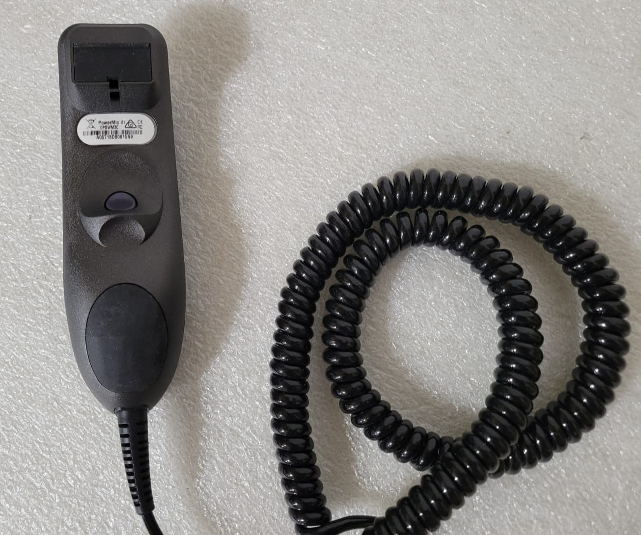 Nuance PowerMic III Microphone for Dragon Coiled Cord Dictate DP-0POWM3C-DG 4