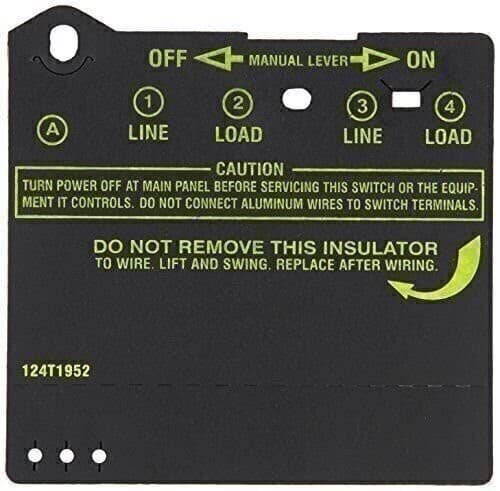 Intermatic Insulator for Double-Pole Timer Switches, Item # 124T1952 for use...
