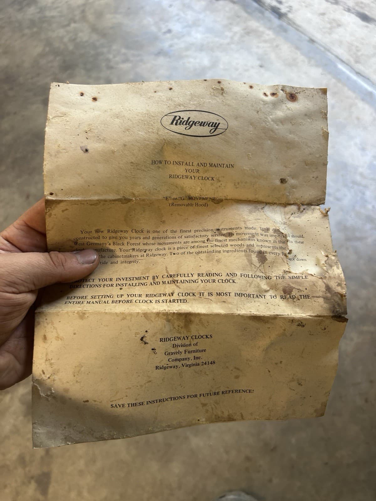 Ridgeway tempus fugit Grandfather Clock Model QE 138 4