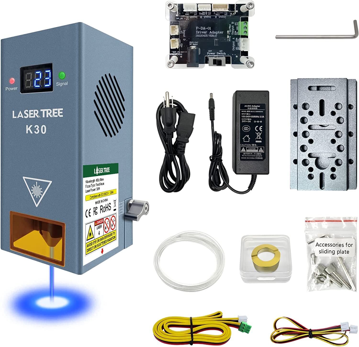 LASER TREE K30 30W Optical Power Laser Module for DIY Cutting Wood Tools