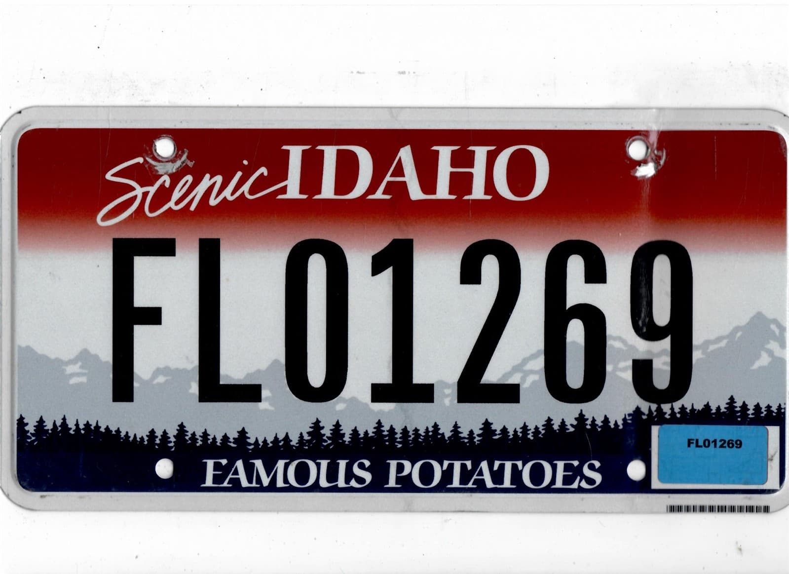 IDAHO passenger license plate "FL01269" ***FLEET***