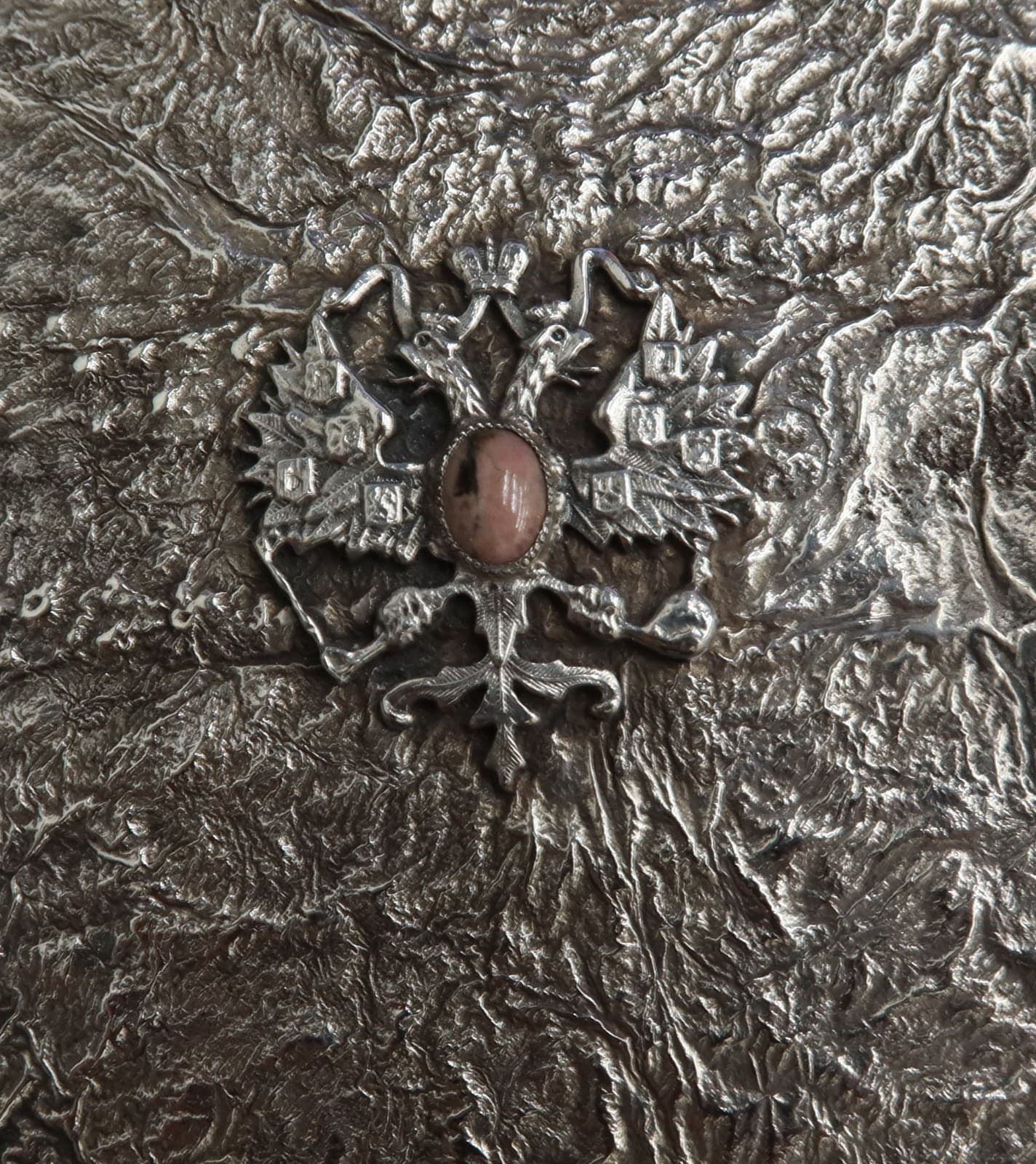 Izhevsk Factory Russian Silver Samorodok  875 Silver Cigarette Case circa 1930 5