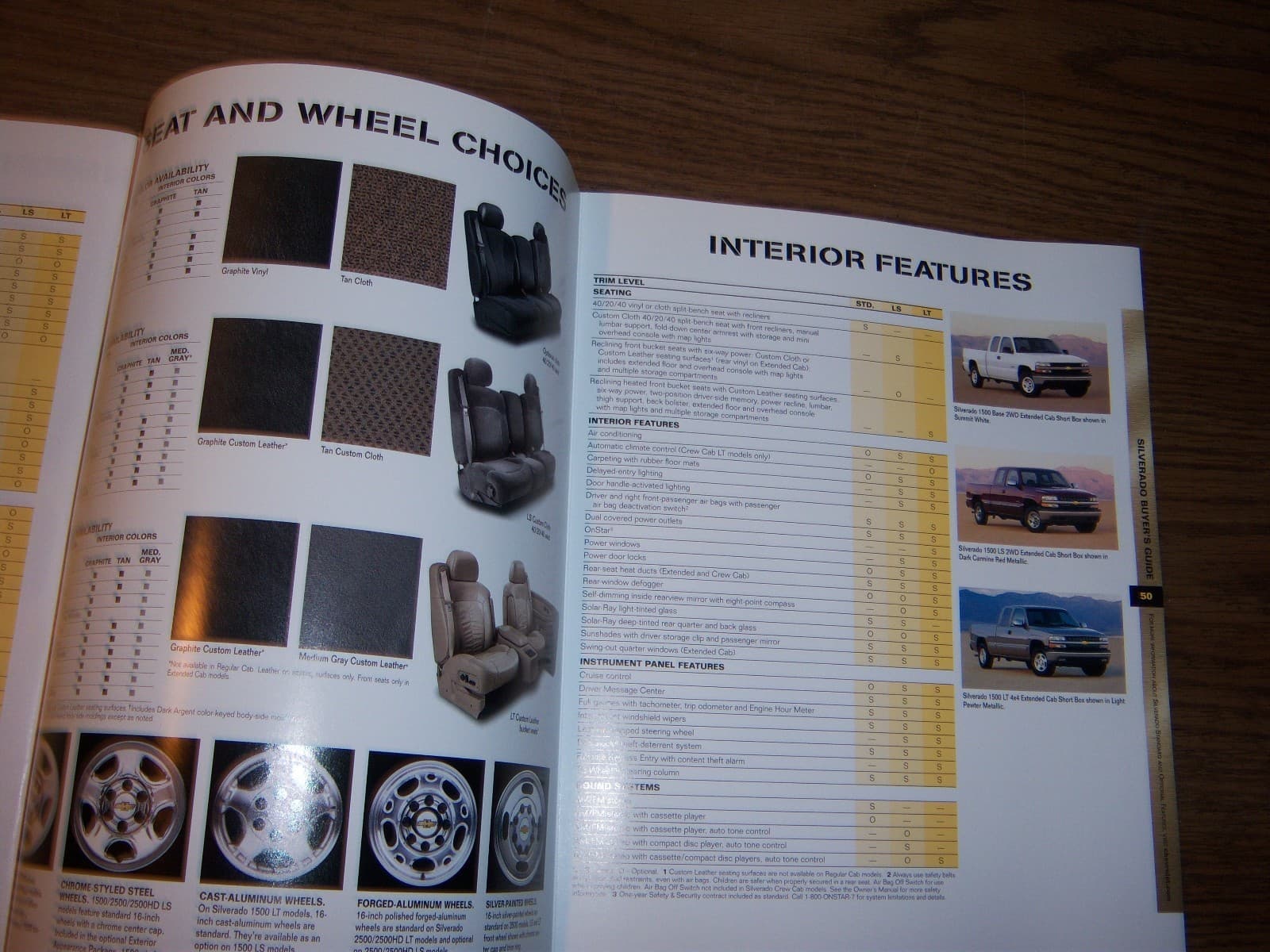 MINT 2001 SILVERADO 1500 2500 3500  BROCHURE LARGE  54 PAGES (BOX 106) 4