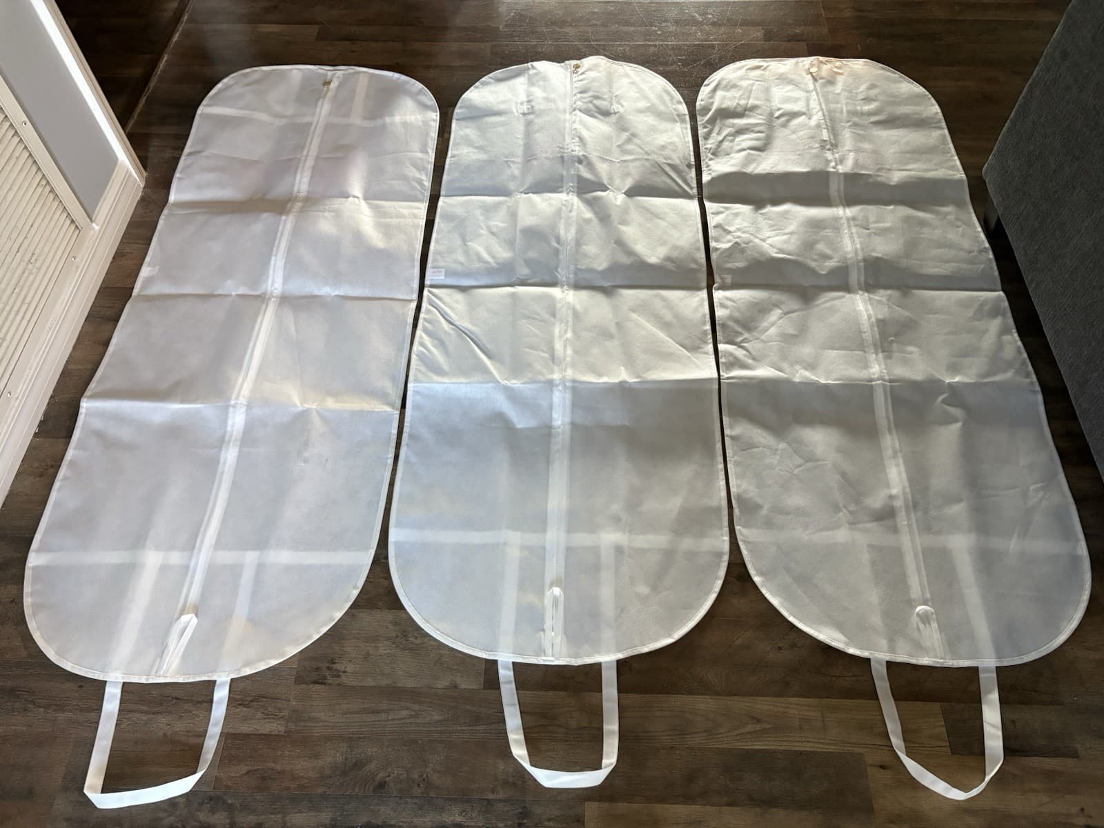 Lot Of 3 Lilly Pulitzer White Garment Bags Zip Up ~ 64” Long 4