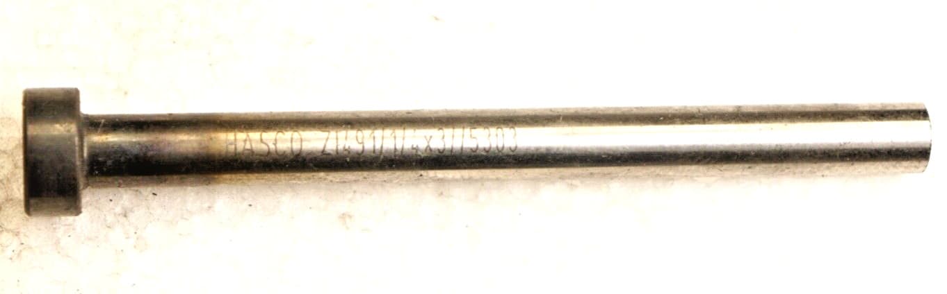Ejector Pins(10) 1/4 x 3" Hasco ZI491 Shouldered Hardened Mold Injection