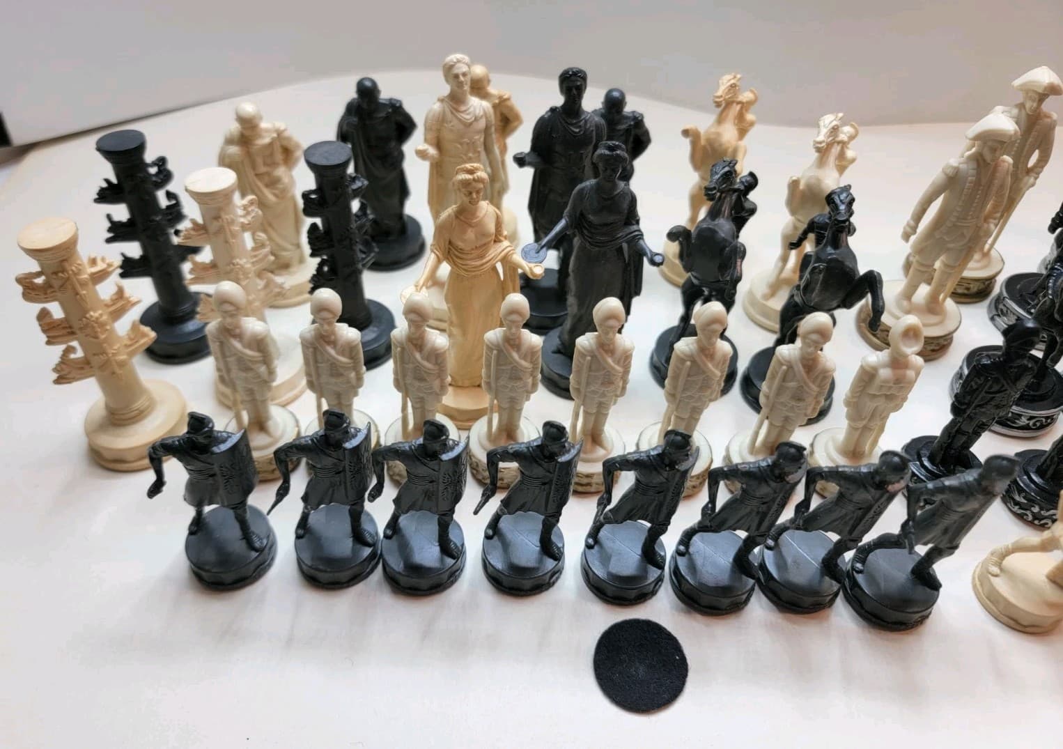 Old Revolutionary War Chess Pieces  Parts And Others Only 2