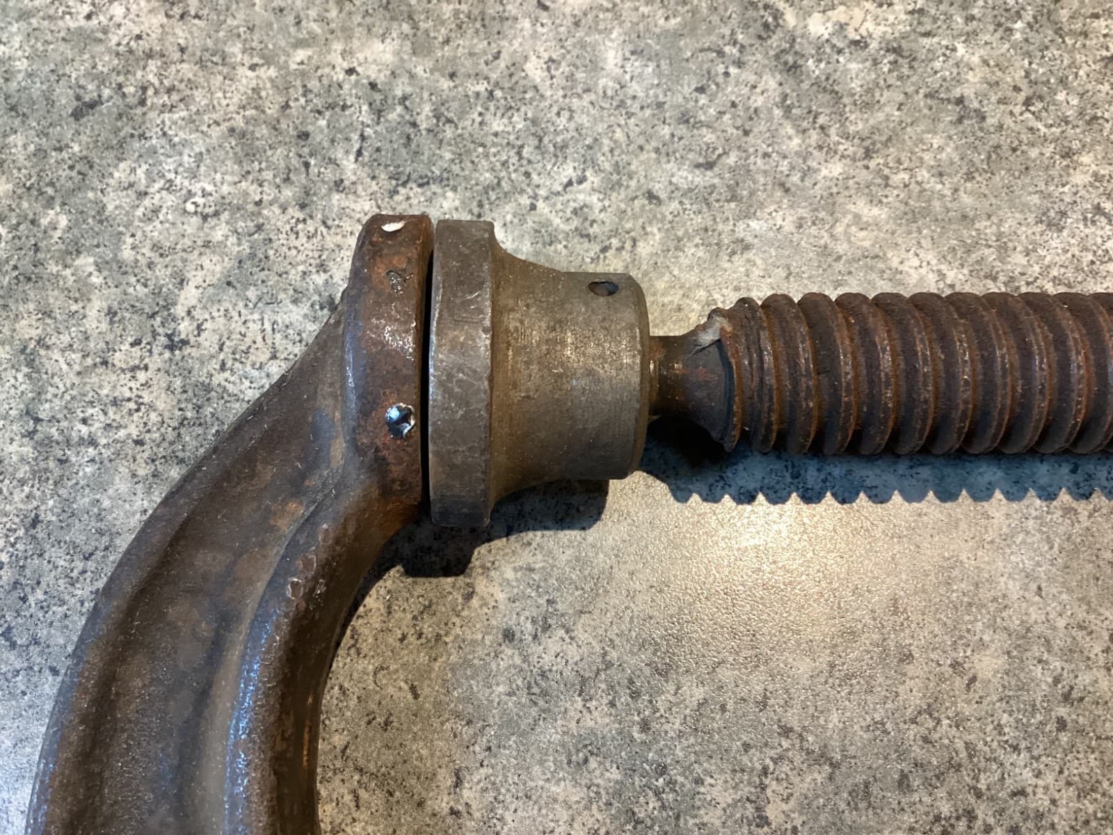 Vintage J.H. Williams CC-404 Deep Throat Clamp 4" C-Clamp - better condition  4