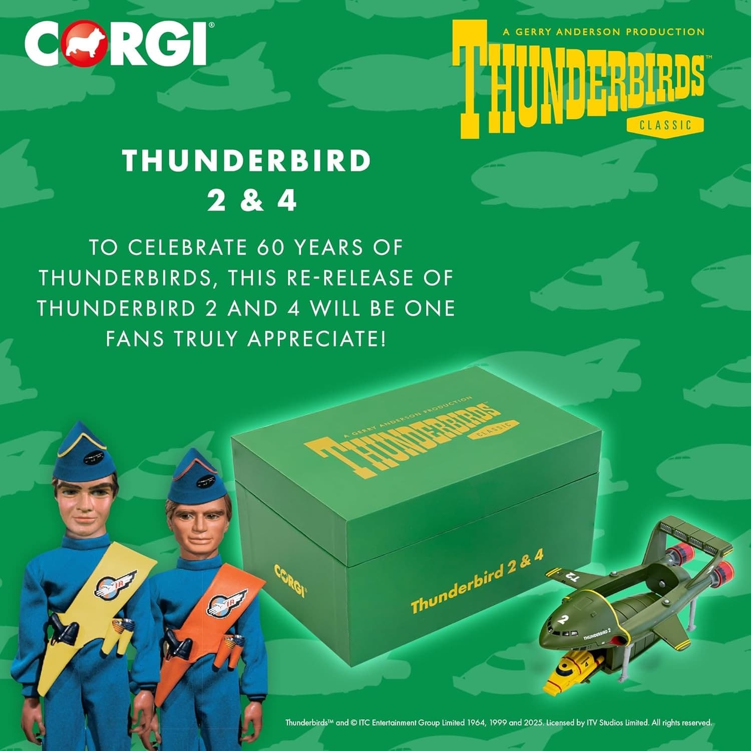 Corgi Diecast Model Cars - CC00804 Thunderbirds F.A.B. Collection Thunderbird 2 2