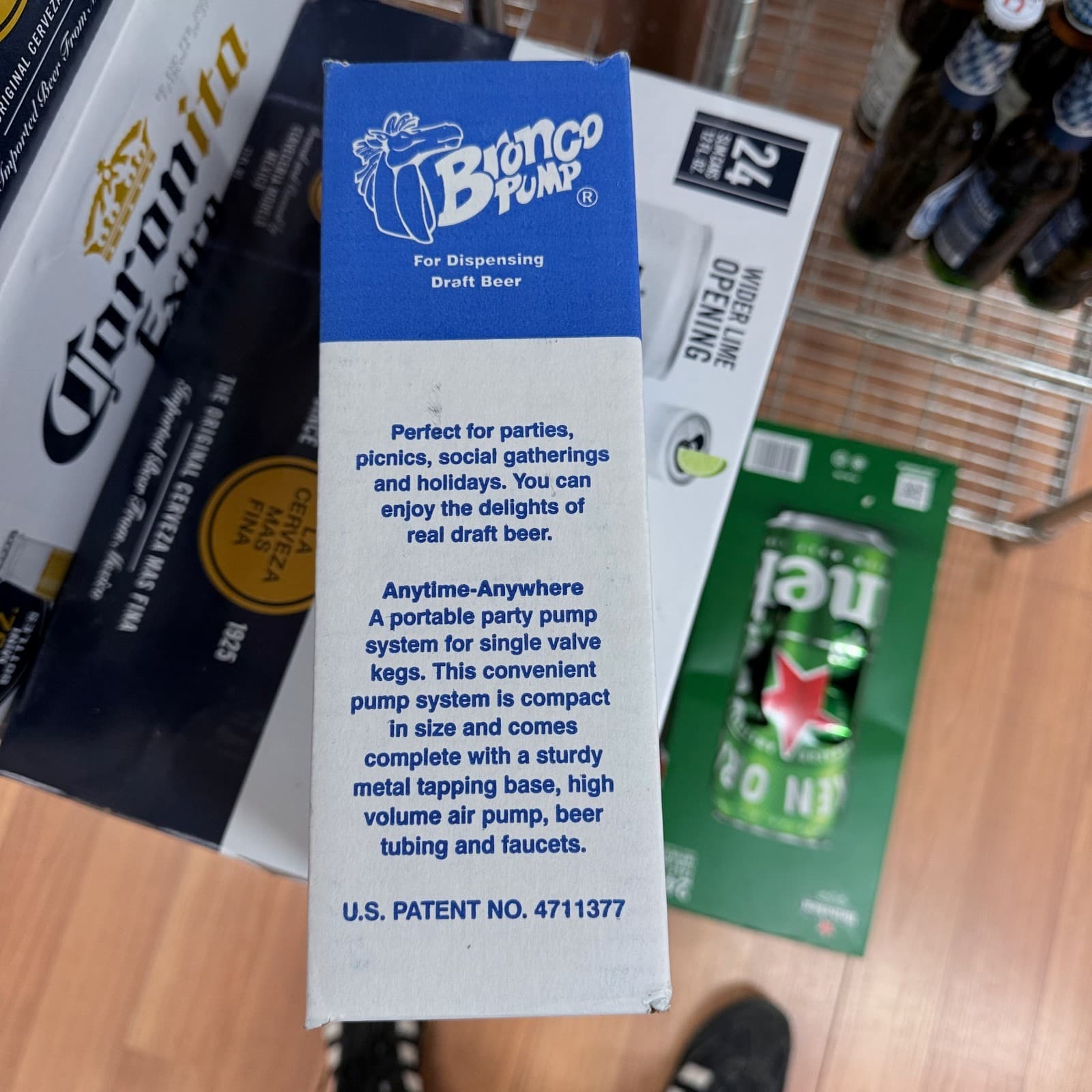 Bronco Pump Keg Beer Dispenser Manual Tap NEW, UNUSED 5