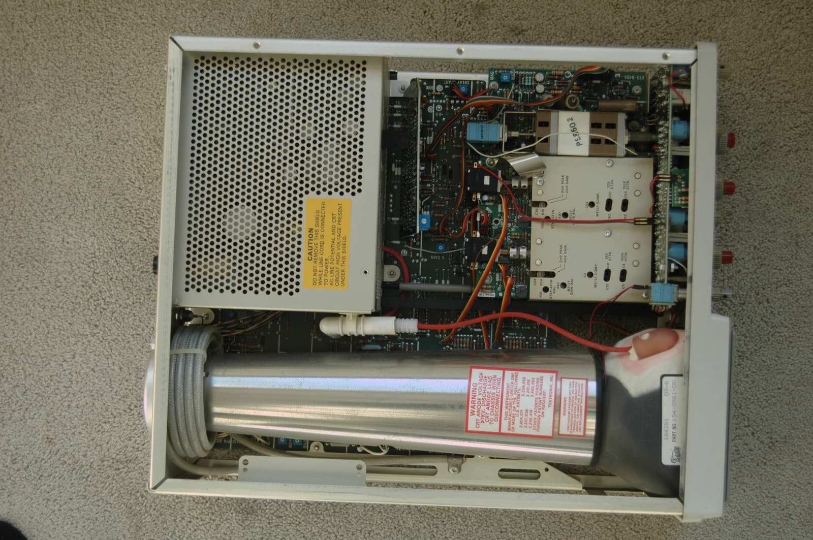 Tektronix 2235 AN/USM488 100MHz Two Channel Oscilloscope, Two Probes, Power Cord 5