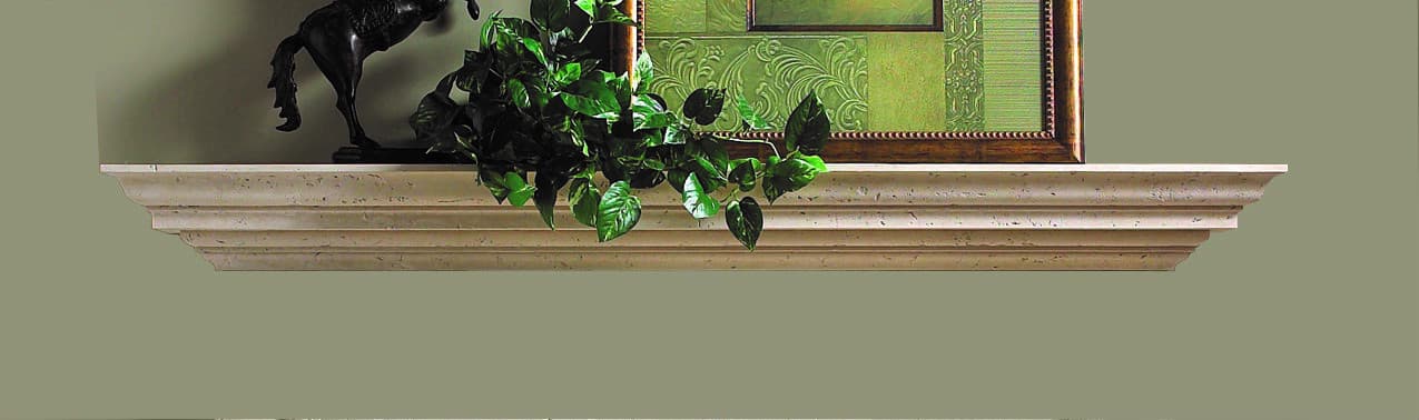 Fireplace Mantel (mantle) Surround Shelf Cast Stone non-combustible  3