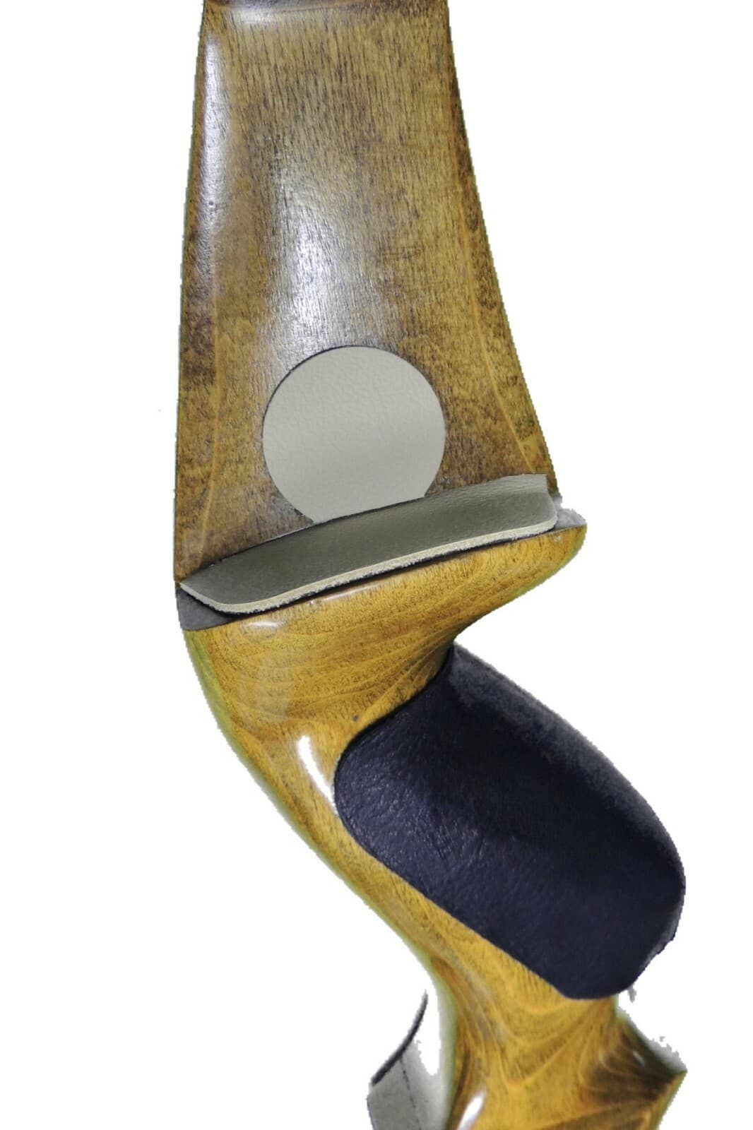 2 PACK TAN Traditional Archery Adhesive LEATHER BOW ARROW REST Recurve Longbow