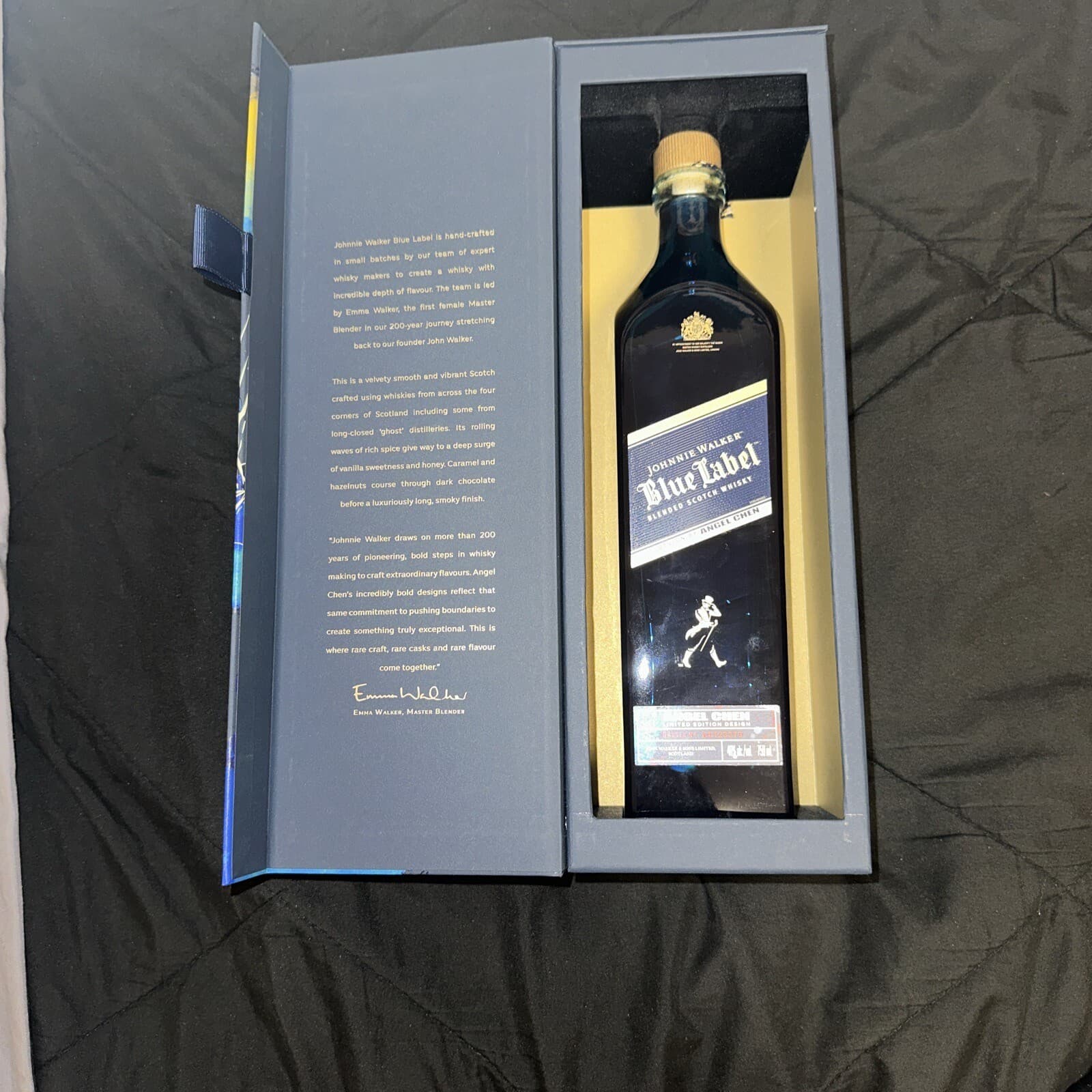 Johnnie Walker Blue Label Angel Chen Limited Edition Design BOX + EMPTY BOTTLE