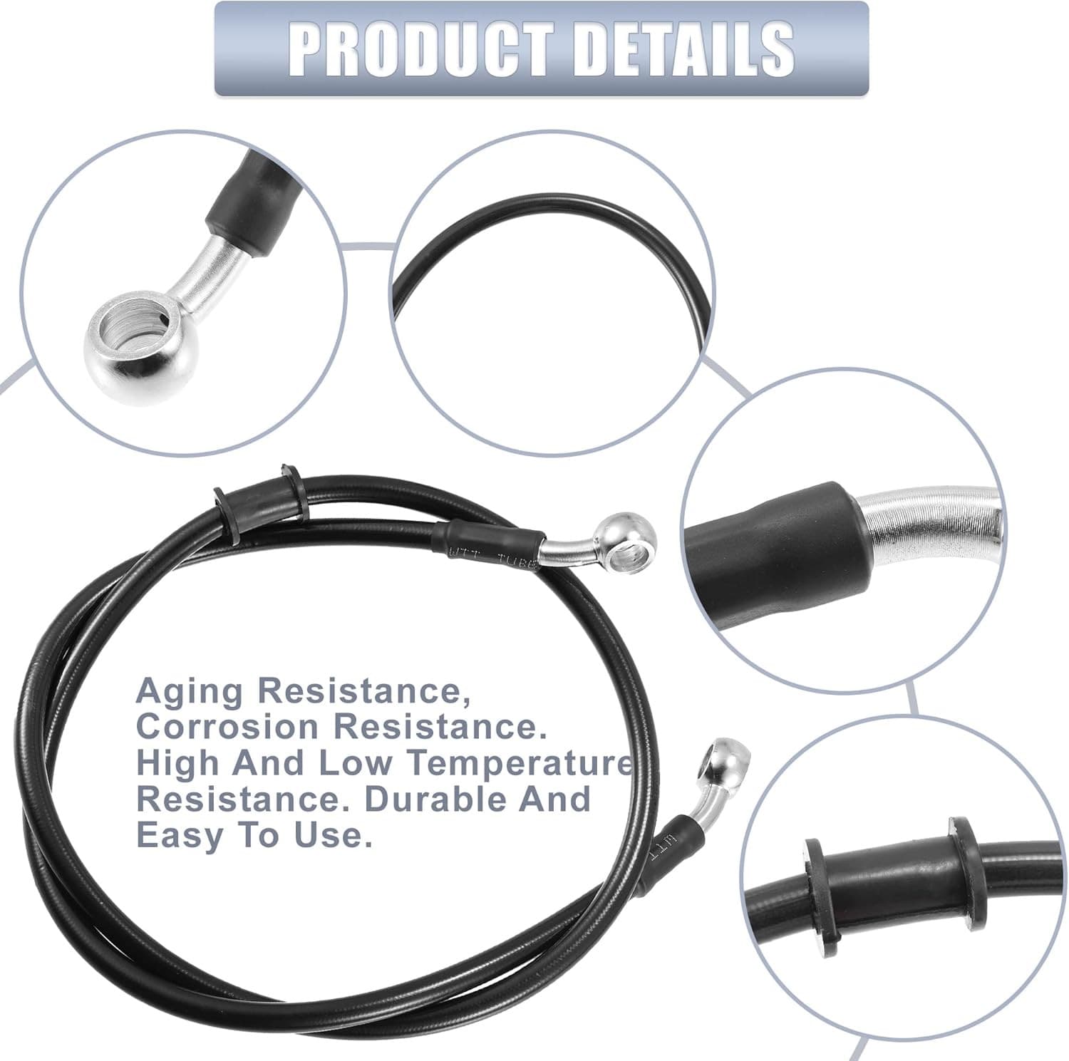 Motorcycle Brake Line, Stainless Brake Hose, Motorcycle Braided Steel Brake Clut 3