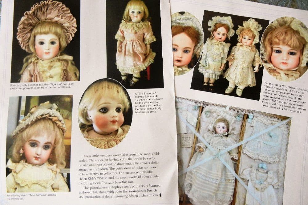 9p History Article   Pics - Antique Petites Bebe French Bisque Dolls Under 15" 3