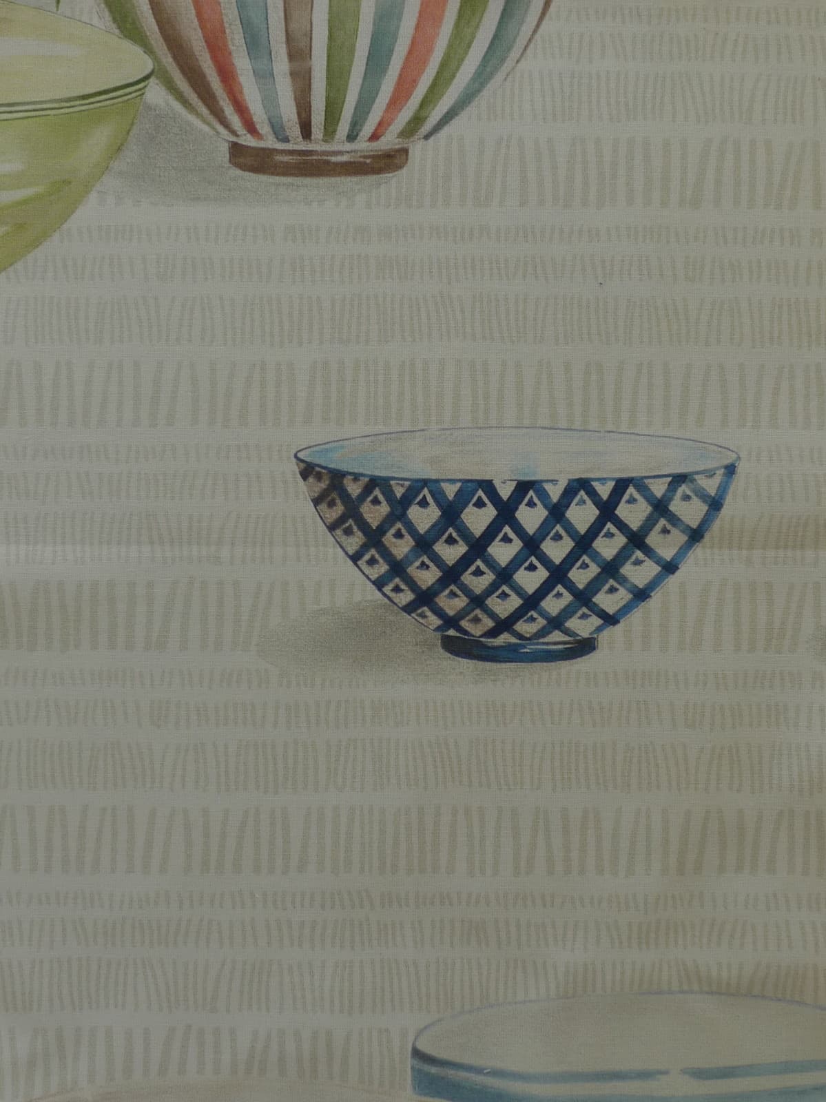 ETAMINE Paris Faience printed cotton new remnant