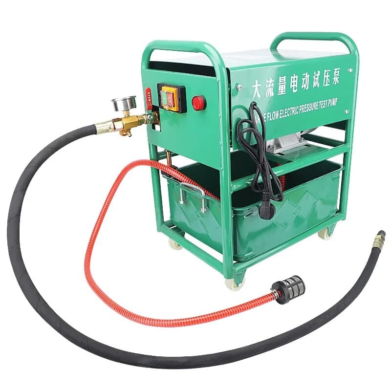 DC-390 Electric Pressure Test Pump, Super Flow Pipe Beater, 0-60KG High Pressure