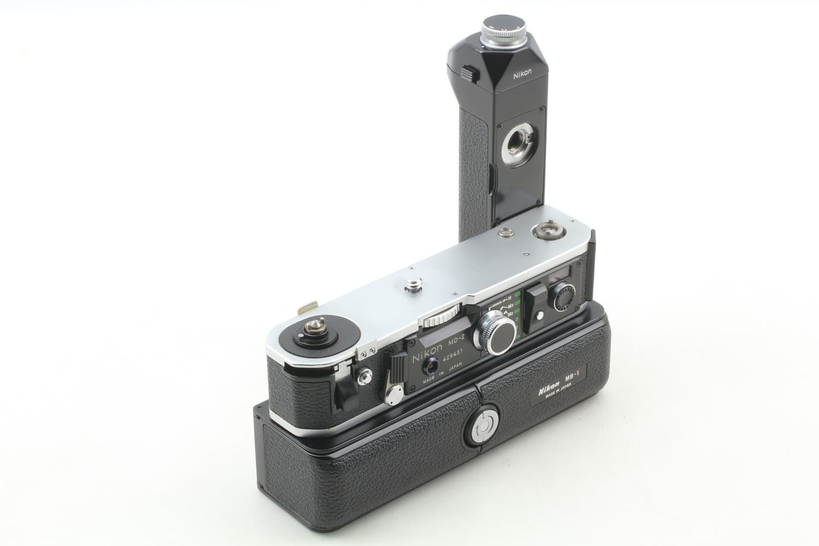 No US Duty [MINT] Nikon MD-2 Motor Drive MB-1 Battery Pack for F2 From JAPAN 6