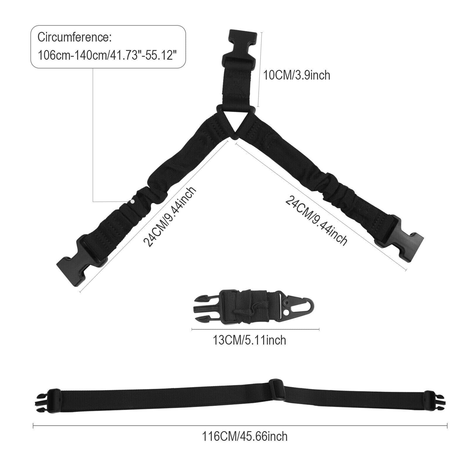 Tactical One Single Point Sling Strap Bungee Rifle Gun Sling with QD Buckle 5