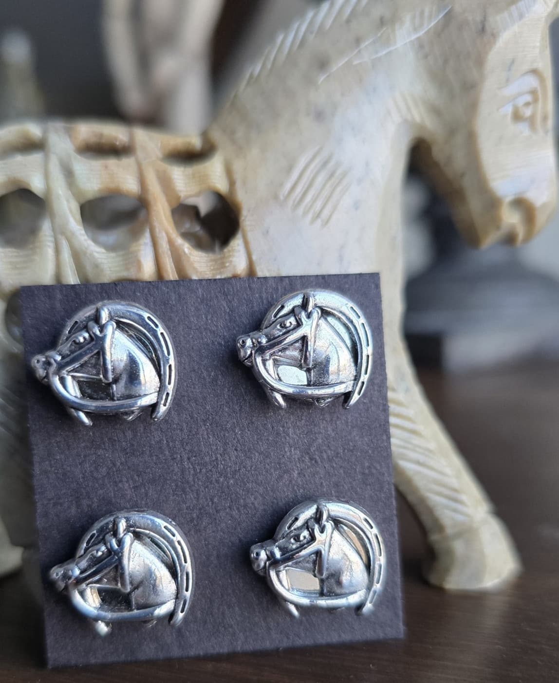 Horseshoe Silver Arabian Horse Head Magnetic Pins. Hunt seat, Western Horse show 2