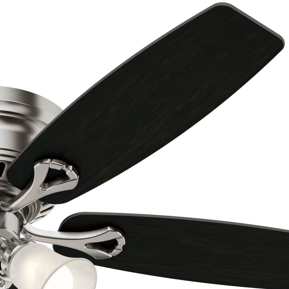 Hunter Fan 52 inch Low Profile Brushed Nickel Ceiling Fan w Light and Pull Chain 6