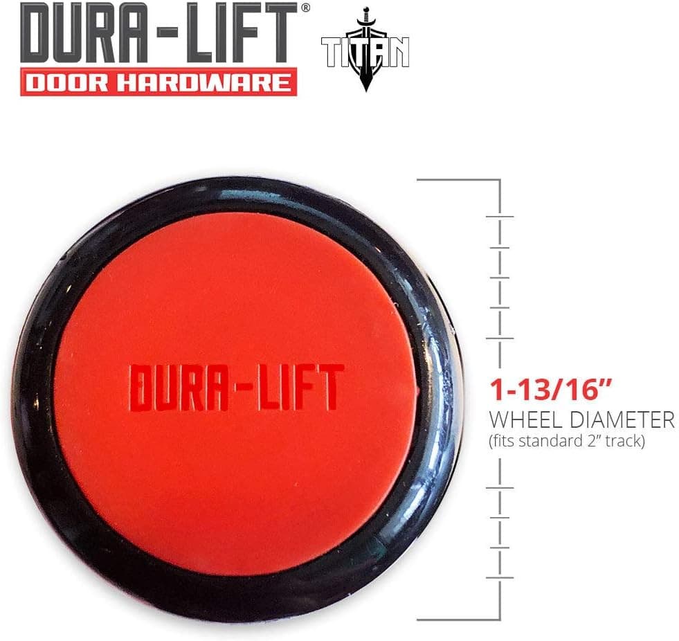 Titan Premium 2 In. Sealed 6200ZZ Nylon Garage Door Roller with 4 In. Corrosion  6