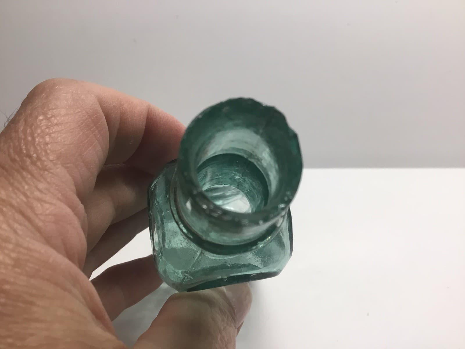 Small Antique Fletcher’s Burst Top Shipley Sauce Bottle. 3